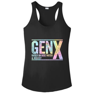 Genx Raised On Hose Water & Neglect Ladies PosiCharge Competitor Racerback Tank