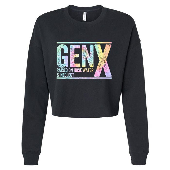 Genx Raised On Hose Water & Neglect Cropped Pullover Crew