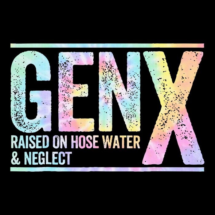 Genx Raised On Hose Water & Neglect Cropped Pullover Crew