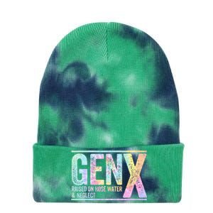 Genx Raised On Hose Water & Neglect Tie Dye 12in Knit Beanie