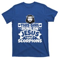 Girl Runs On Jesus And Scorpions Gift T-Shirt