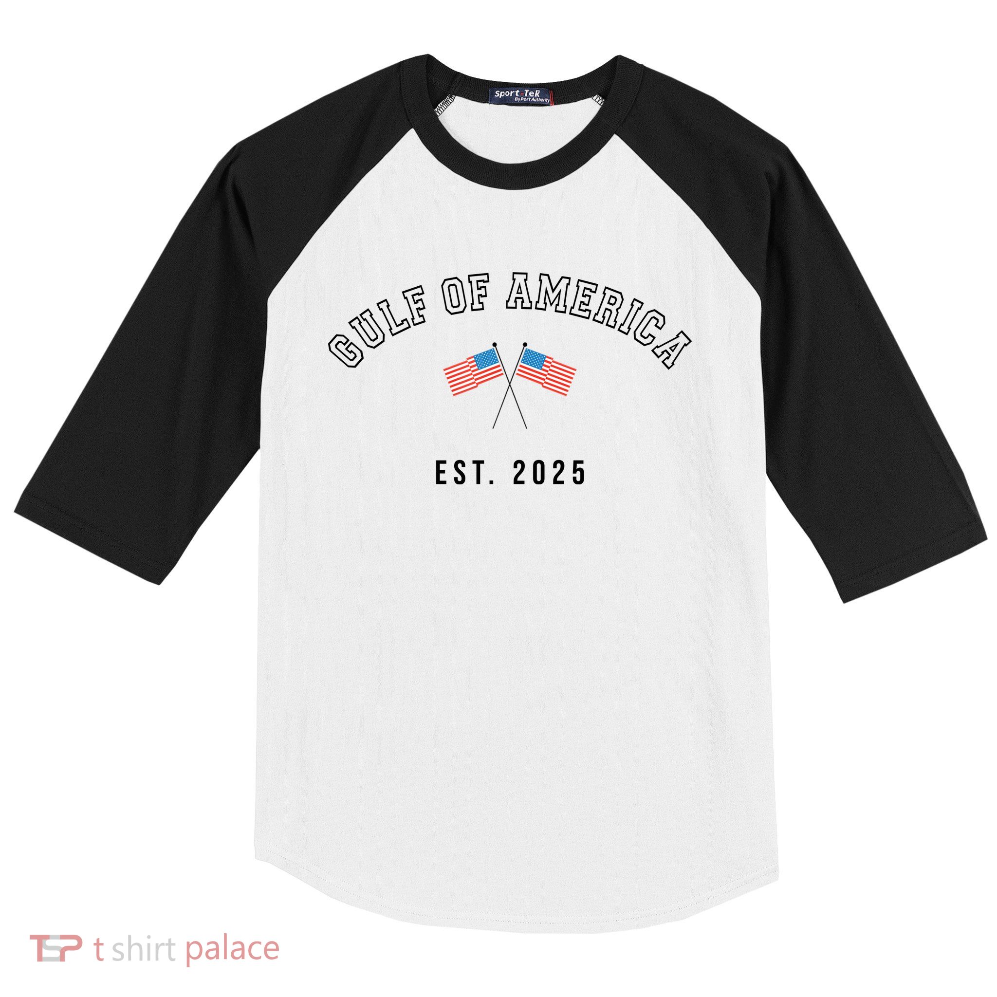 Gulf Retro Of America Est 2025 Usa American Flag Baseball Sleeve Shirt