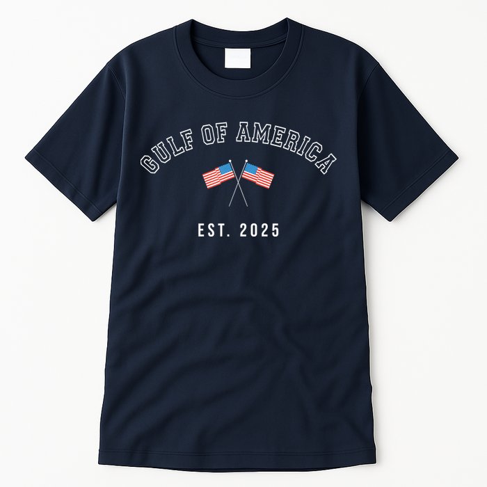 Gulf Retro Of America Est 2025 Usa American Flag Tall T-Shirt
