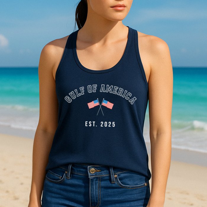 Gulf Retro Of America Est 2025 Usa American Flag Womens Tank Top