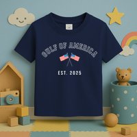 Gulf Retro Of America Est 2025 Usa American Flag Toddler T-Shirt