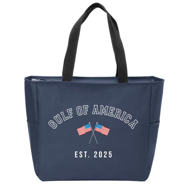 Gulf Retro Of America Est 2025 Usa American Flag Zip Tote Bag