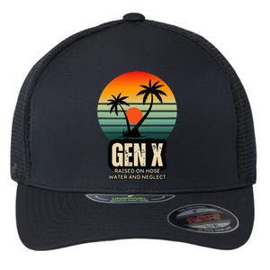 Genx Raised On Hose Water And Neglect Flexfit Unipanel Trucker Cap