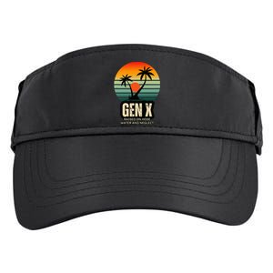 Genx Raised On Hose Water And Neglect Adult Drive Performance Visor