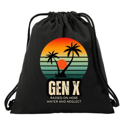 Genx Raised On Hose Water And Neglect Drawstring Bag