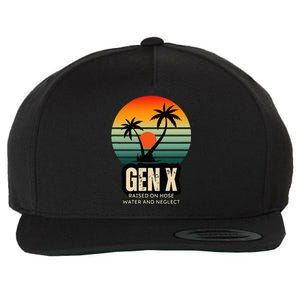 Genx Raised On Hose Water And Neglect Wool Snapback Cap