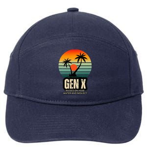 Genx Raised On Hose Water And Neglect 7-Panel Snapback Hat