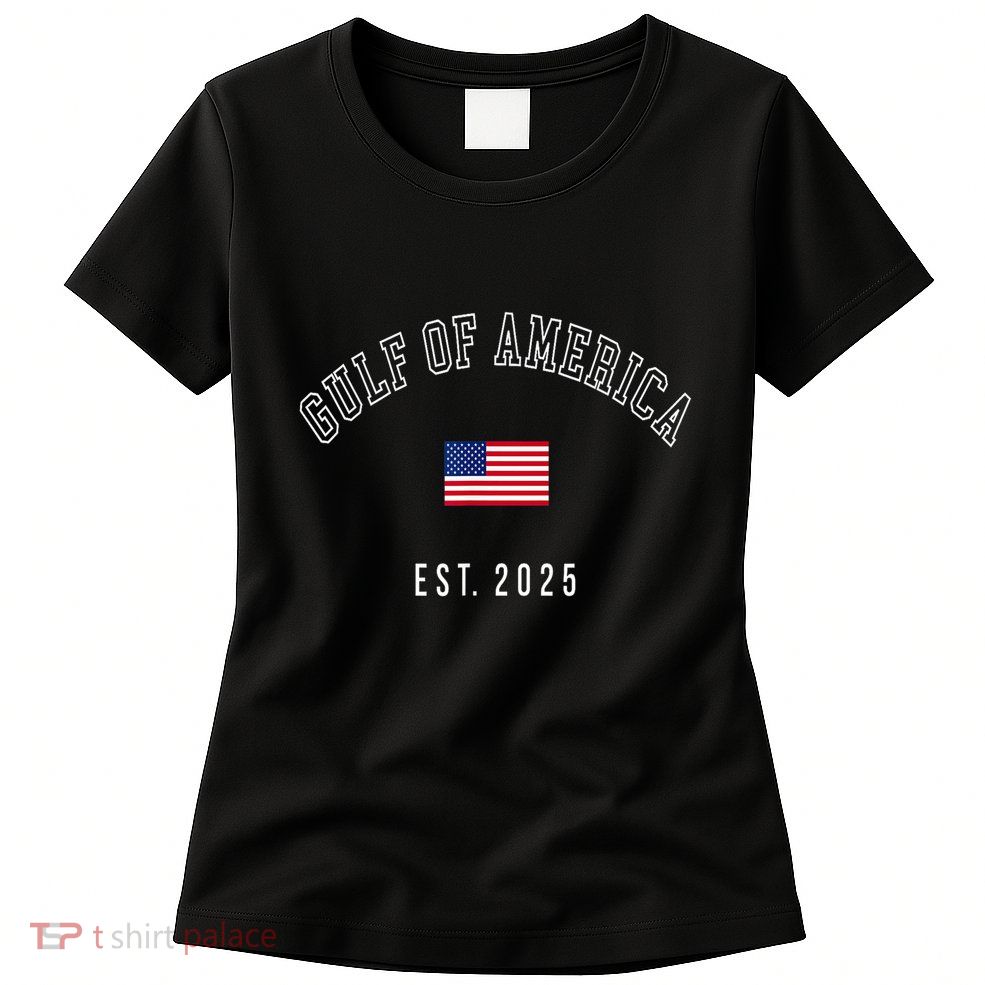 Gulf Retro Of America Est 2025 Usa American Flag Women's T-Shirt