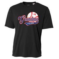 Grandma Rookie of Year 1st Birthday Baseball Theme Matching Cooling Performance Crew T-Shirt