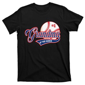 Grandma Rookie of Year 1st Birthday Baseball Theme Matching T-Shirt