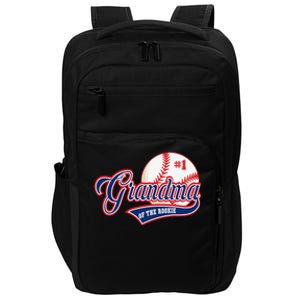 Grandma Rookie of Year 1st Birthday Baseball Theme Matching Impact Tech Backpack