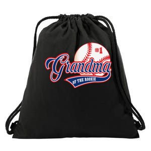 Grandma Rookie of Year 1st Birthday Baseball Theme Matching Drawstring Bag