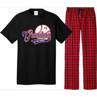 Grandma Rookie of Year 1st Birthday Baseball Theme Matching Pajama Set