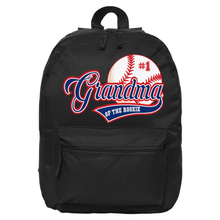 Grandma Rookie of Year 1st Birthday Baseball Theme Matching 16 in Basic Backpack