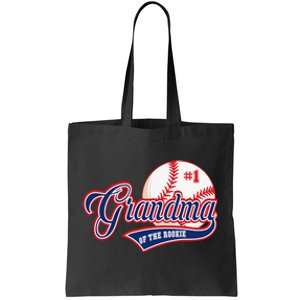 Grandma Rookie of Year 1st Birthday Baseball Theme Matching Tote Bag