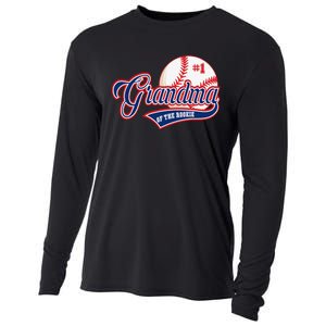 Grandma Rookie of Year 1st Birthday Baseball Theme Matching Cooling Performance Long Sleeve Crew