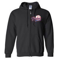 Grandma Rookie of Year 1st Birthday Baseball Theme Matching Full Zip Hoodie