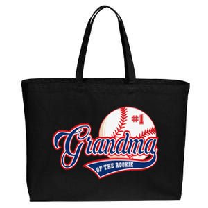 Grandma Rookie of Year 1st Birthday Baseball Theme Matching Cotton Canvas Jumbo Tote