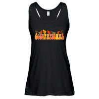 Groovy Retro Occupational Therapy Vintage Fall Leaves Autumn Ladies Essential Flowy Tank