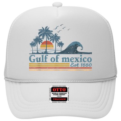 Gulf Retro Of Mexico Est 1550 Retro Vintage Beach Trucker Hat