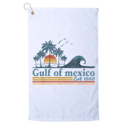 Gulf Retro Of Mexico Est 1550 Retro Vintage Beach Golf Towel