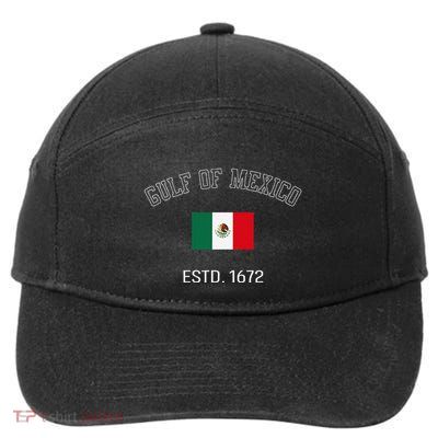 Gulf Retro Of Mexico Forever Estd 1672 Mexican Flag Gulf 7-Panel Snapback Hat