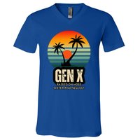 Genx Raised On Hose Water And Neglect V-Neck T-Shirt