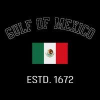 Gulf Retro Of Mexico Forever Estd 1672 Mexican Flag Gulf Sustainable Bucket Hat