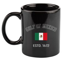 Gulf Retro Of Mexico Forever Estd 1672 Mexican Flag Gulf 11oz C Handle Ceramic Mug