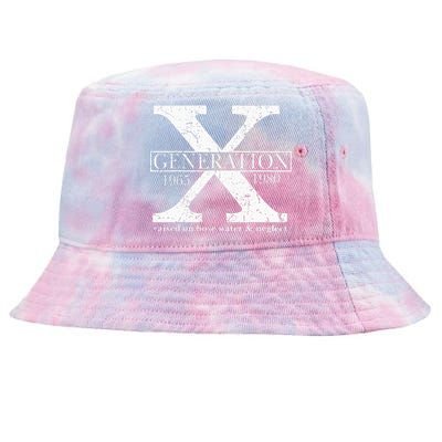 Genx Raised On Hose Water And Neglect Humor Tie-Dyed Bucket Hat