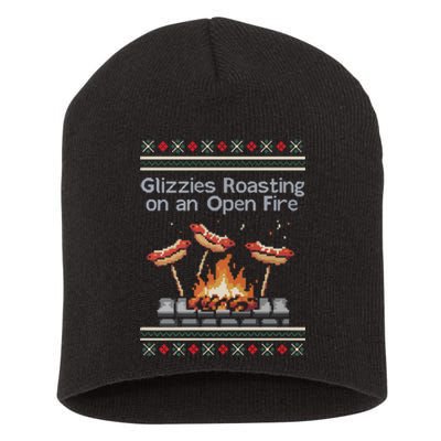 Glizzies Roasting On An Open Fire Tacky Short Acrylic Beanie