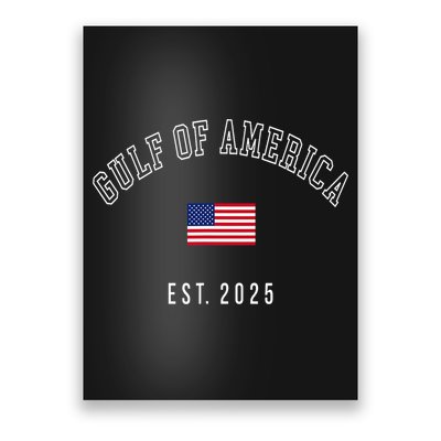 Gulf Retro Of America Est 2025 Usa American Flag Poster
