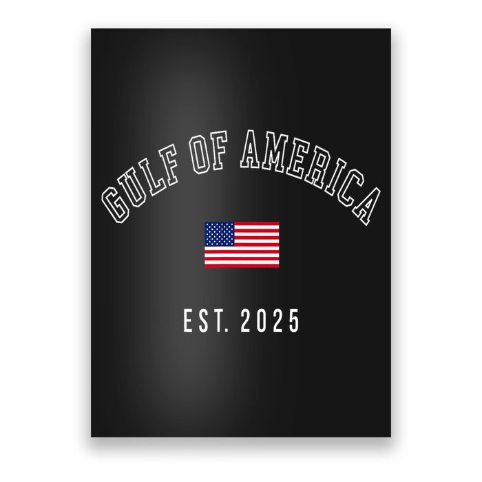 Gulf Retro Of America Est 2025 Usa American Flag Poster