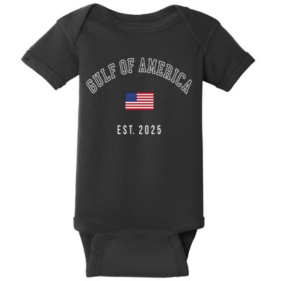 Gulf Retro Of America Est 2025 Usa American Flag Baby Bodysuit