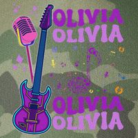 Girl Retro Olivia First Name Personalized Groovy 80S Legacy Tie Dye Trucker Hat