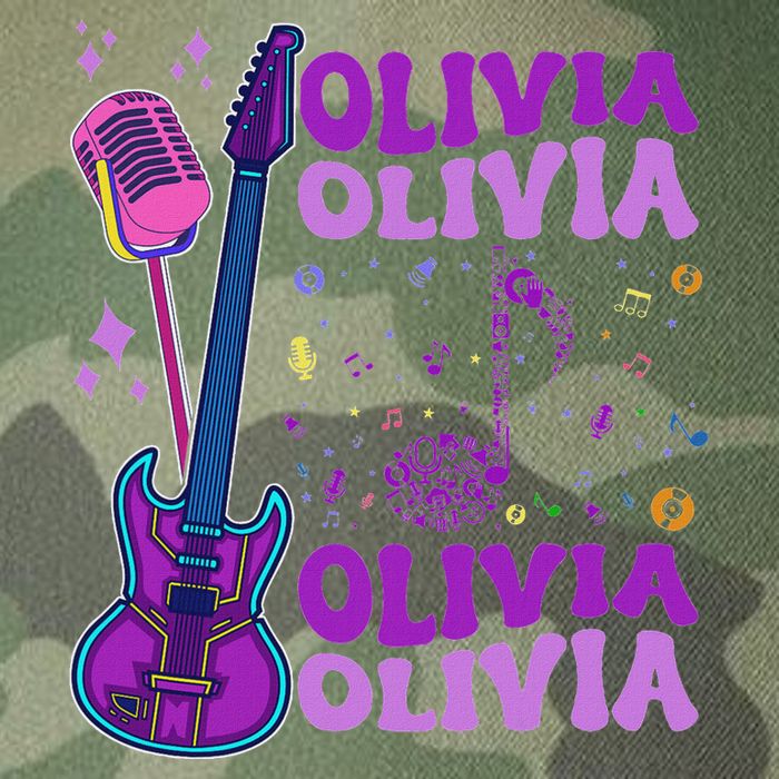 Girl Retro Olivia First Name Personalized Groovy 80S Legacy Tie Dye Trucker Hat