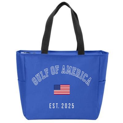 Gulf Retro Of America Est 2025 Usa American Flag Zip Tote Bag