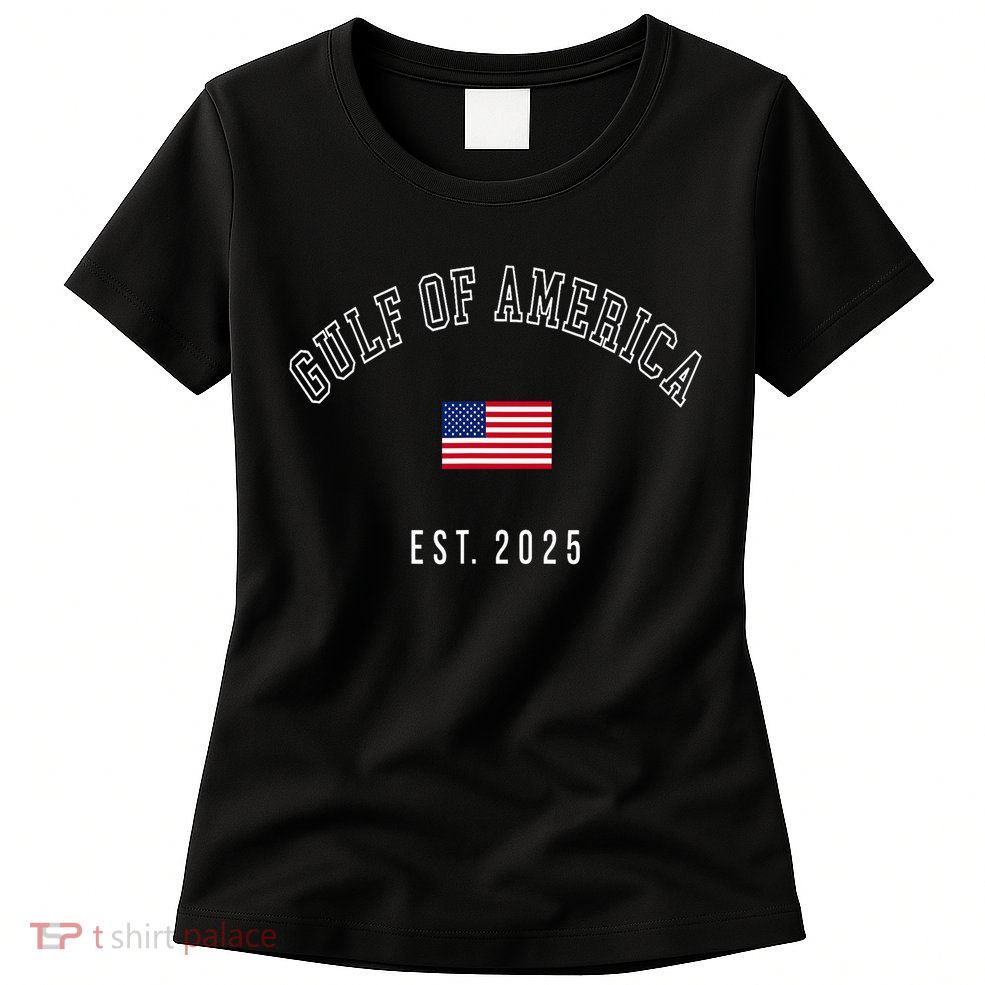 Gulf Retro Of America Est 2025 USA American Flag  Women's T-Shirt