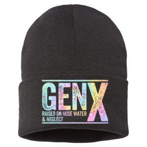 Genx Raised On Hose Water & Neglect Sustainable Knit Beanie