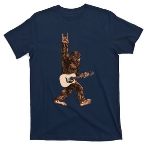 Guitar Rock On Sasquatch Big Foot T-Shirt