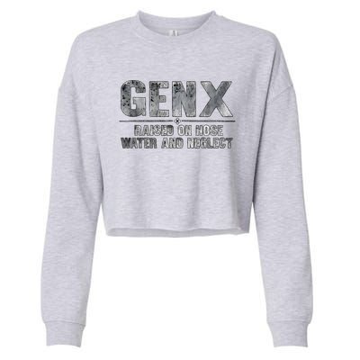 Genx Raised On Hose Water And Neglect Cropped Pullover Crew