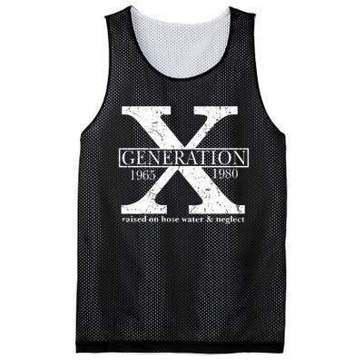 Genx Raised On Hose Water And Neglect Humor Mesh Reversible Basketball Jersey Tank