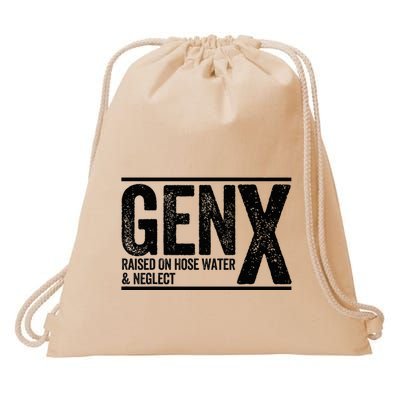 Genx Raised On Hose Water & Neglect Drawstring Bag