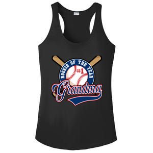 Grandma Rookie of Year 1st Birthday Baseball Theme Matching Ladies PosiCharge Competitor Racerback Tank