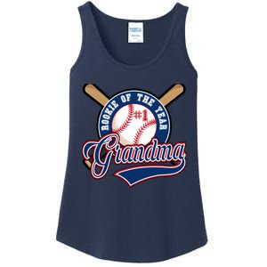 Grandma Rookie of Year 1st Birthday Baseball Theme Matching Ladies Essential Tank