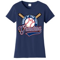 Grandma Rookie of Year 1st Birthday Baseball Theme Matching Women's T-Shirt